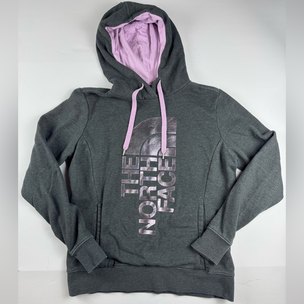 The North Face Half Dome Pullover Hoodie Purple and Gray size medium